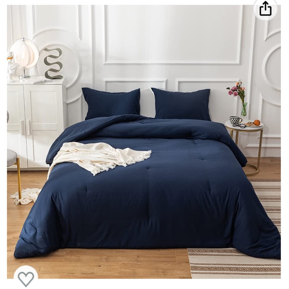 Navy Comforter - Full
